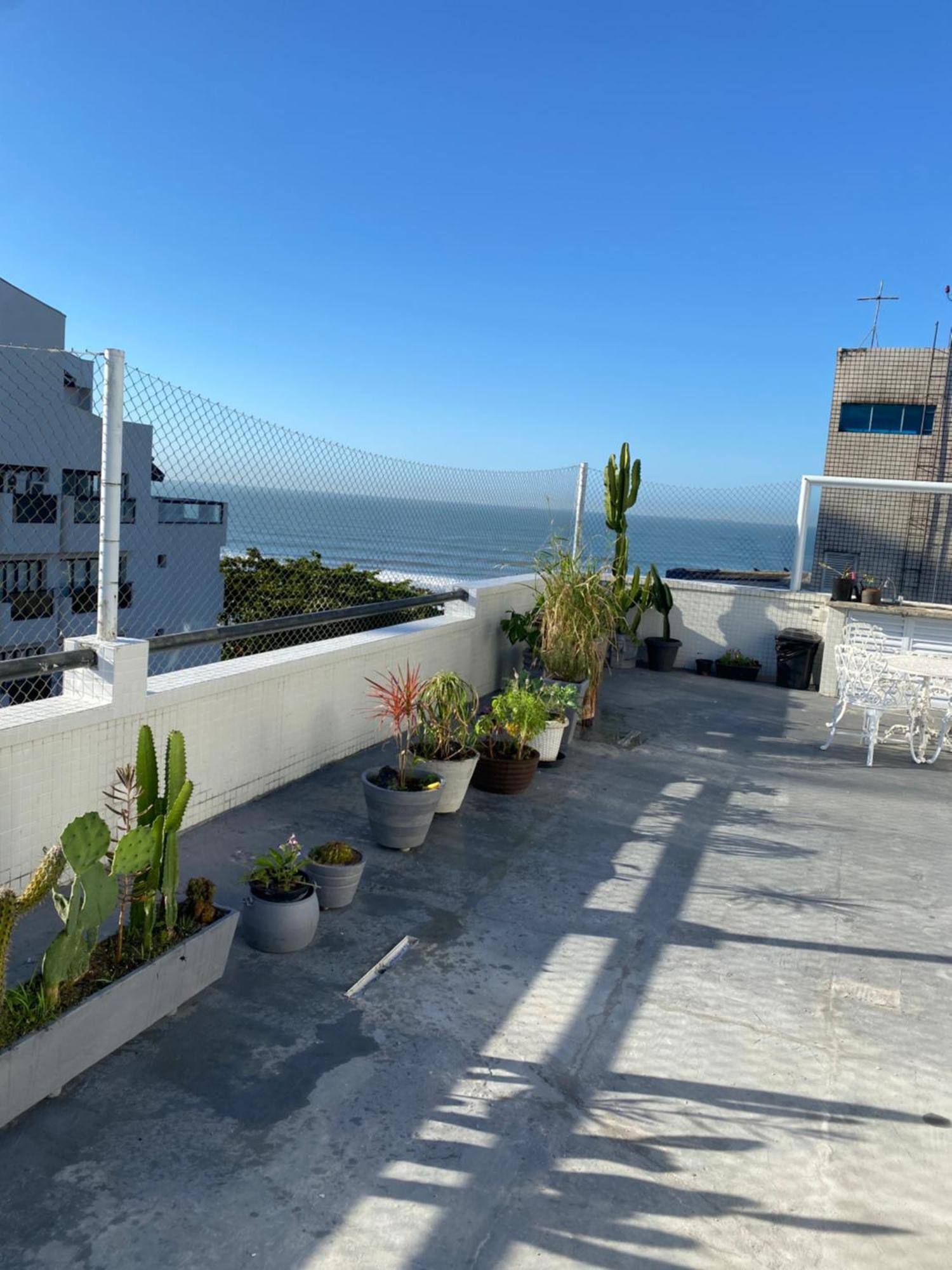 Cobertura Com Area Externa Com Vista Para O Mar Na Melhor Praia Do Guaruja Tombo Kültér fotó