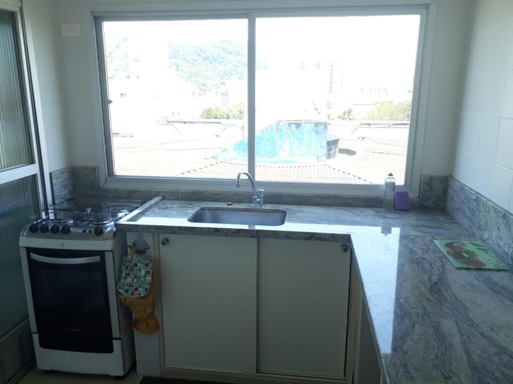 Cobertura Com Area Externa Com Vista Para O Mar Na Melhor Praia Do Guaruja Tombo Kültér fotó